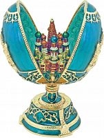Faberge Style Egg Jewellery Trinket Box "St Basil's Church"