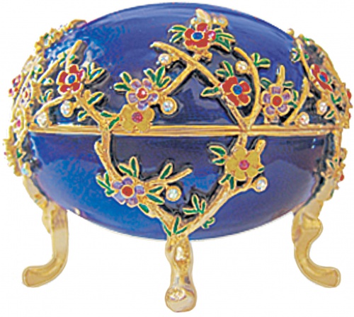 Faberge Style Egg Jewellery Trinket Box ''Spring'' photo 3