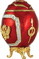 Faberge Style Egg Jewellery Trinket Box ''Dedication''