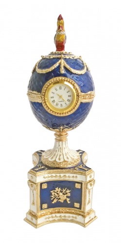 Faberge Style  Egg Jewellery Trinket Box "Shantekler" with Music box photo 4