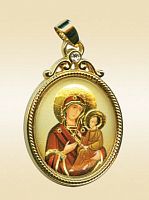 The Orthodox Icon Pendant "Our Lady of Tikhvin"