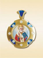 The Orthodox Icon Pendant ''St. Niche the Wonderworker''