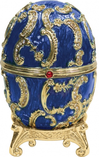 Faberge Style Medium Egg Jewellery Trinket Box Memory of Azov photo 3