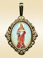 The Orthodox Icon Pendant "Our Lady of Valaam''