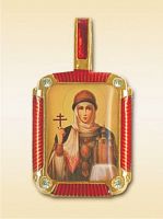 The Orthodox Icon Pendant ''Holy Princess Olga"