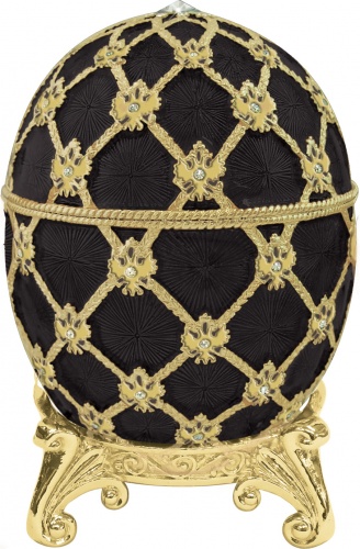 Faberge Style Medium Egg Jewellery Trinket Box  "Coronation" photo 7