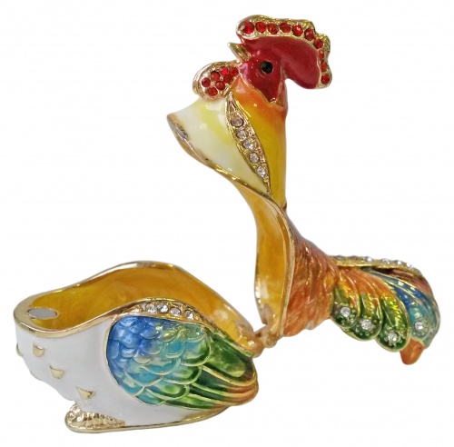 Trinket Jewelry Box "Relaxing Rooster" photo 2