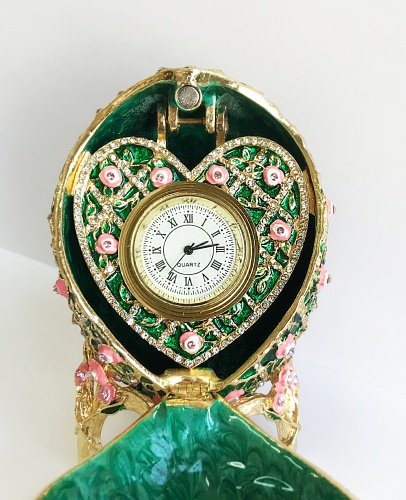 Faberge egg-box with a Heart watch with a grid photo 3
