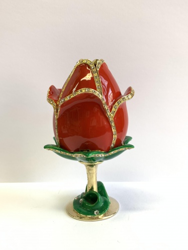 Egg Jewellery Trinket Box with Surprise "Bud" photo 5