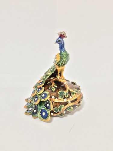 "Peacock on a branch" Casket photo 6