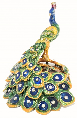 "Peacock on a branch" Casket