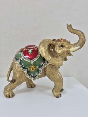 Trinket Jewelry Box "Big Elephant in a Horsecloth" photo 5