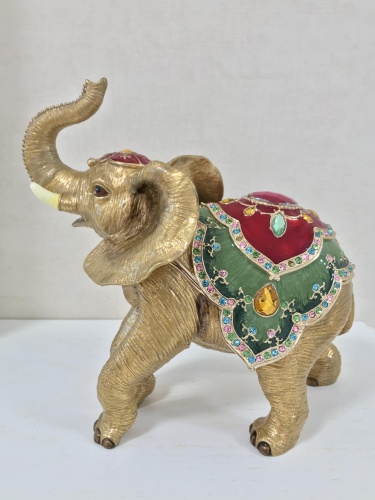 Trinket Jewelry Box "Big Elephant in a Horsecloth" photo 4