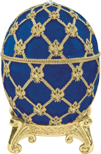 Faberge Style Medium Egg Jewellery Trinket Box  "Coronation" photo 5