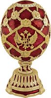 Faberge Style Small Egg Jewellery Trinket with small coat of arms