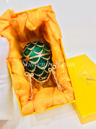 Faberge Pinecone Egg Box with elephant photo 13