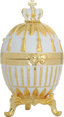 Faberge Style Egg Jewellery Box''Ribby''