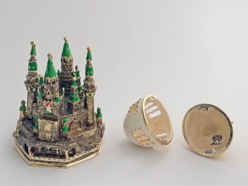 Faberge Style Egg Jewellery Trinket Box "Assumption Cathedral" musical photo 6