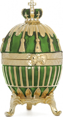 Faberge Style Egg Jewellery Box''Ribby'' photo 3