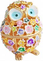 Trinket casket box Flower owl