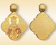 The Orthodox Icon Pendant "Holy Irina Macedonian"