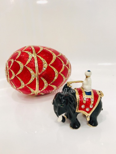 Faberge Pinecone Egg Box with elephant photo 8