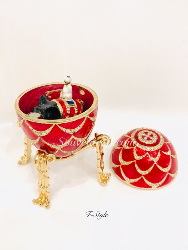 Faberge Pinecone Egg Box with elephant photo 4