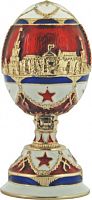 Faberge Style Small Egg Jewellery Trinket Box ''The Soviet''