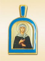 The Orthodox Icon Pendant "Xenia of Petersburg"