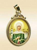 The Orthodox Icon Pendant "Blessed Xenia of Petersburg"