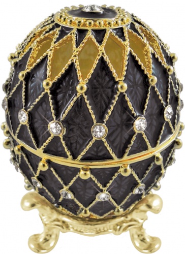 Faberge Style Trinket Box Egg with slits photo 8