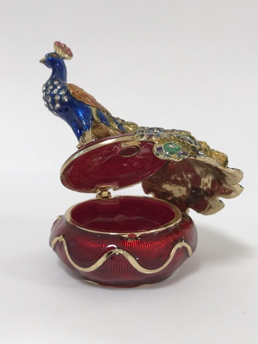 "Peacock on the Vase "Casket photo 5