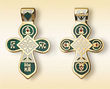 The Orthodox Cross Pendant with Flowers