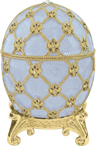 Faberge Style Medium Egg Jewellery Trinket Box  "Coronation" photo 4