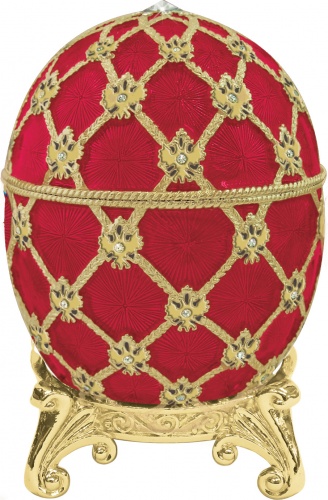 Faberge Style Medium Egg Jewellery Trinket Box  "Coronation" photo 3