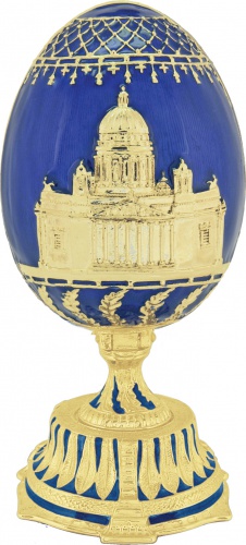 Faberge Style Egg Jewellery Trinket Box ''Saint Isaac's Cathedral''