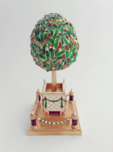 Faberge Style Egg Jewellery Trinket Box''Laurel tree'' photo 3