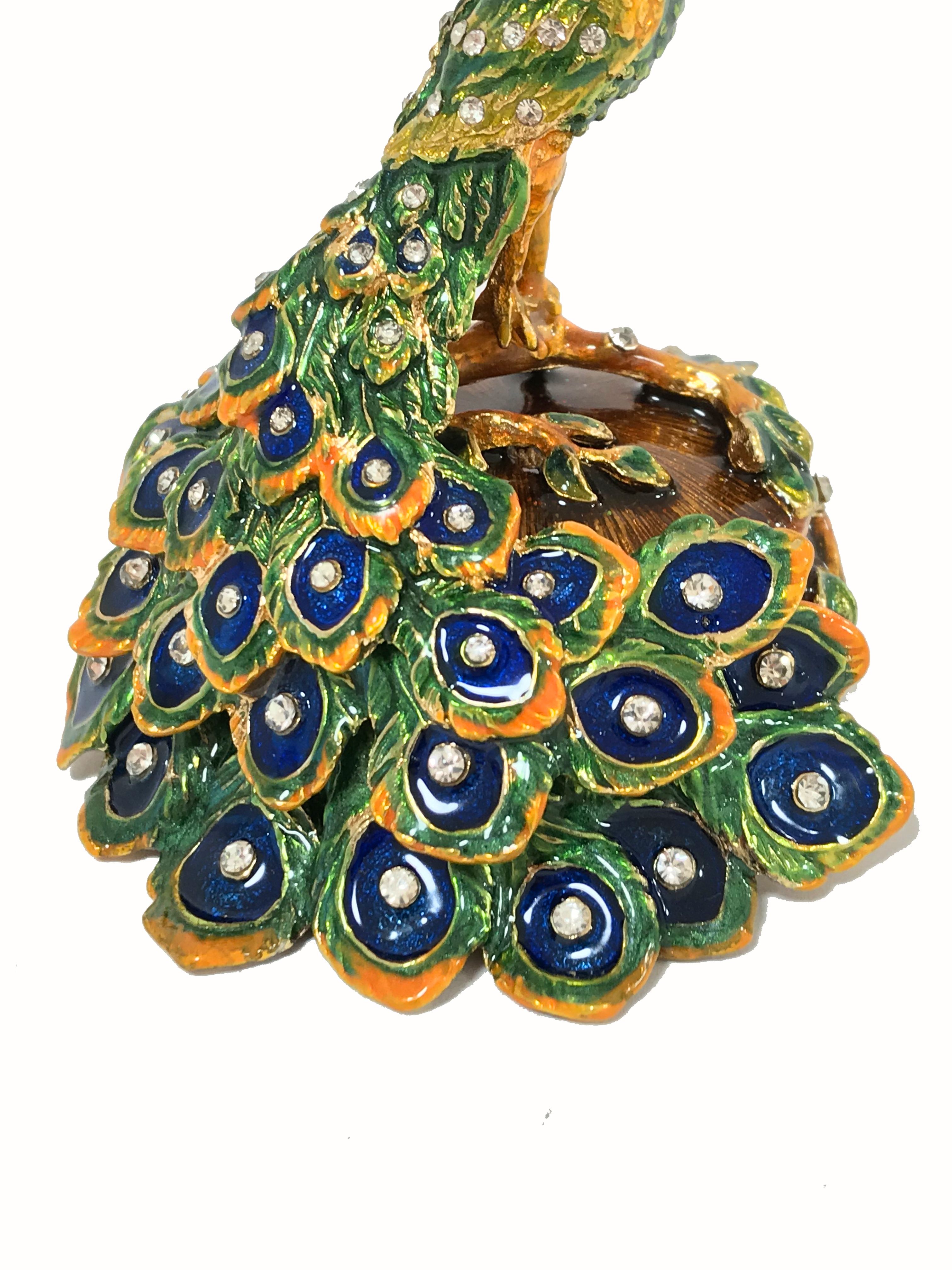 "Peacock on a branch" Casket photo 4