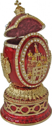 Faberge Style Egg Jewellery Box "The Savior on Spilled Blood" with music photo 3