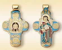 The Orthodox Cross Pendant "Archangel Michael"