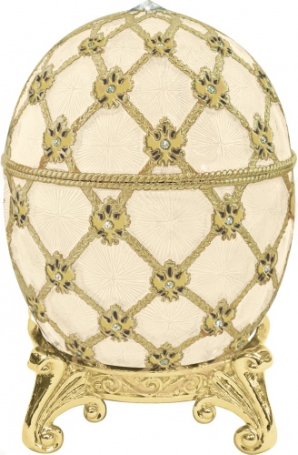 Faberge Style Medium Egg Jewellery Trinket Box  "Coronation" photo 8