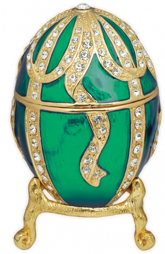 Faberge Style Egg Jewellery Box ''Bow'' photo 4