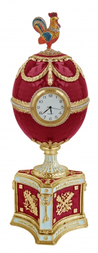 Big Faberge Style  Egg Jewellery Trinket Box "Shantekler" photo 2