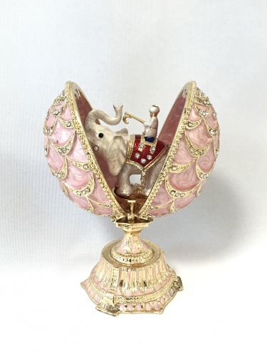 Faberge Pinecone egg box with a surprise on a stand photo 4