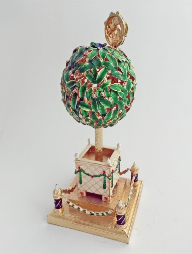 Faberge Style Egg Jewellery Trinket Box''Laurel tree'' photo 4