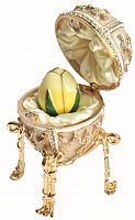 Faberge egg-box "Rosebud" with a pendant