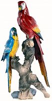 "A Pair of Macaws" Casket