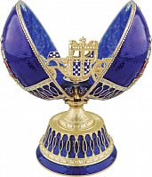 Faberge Style Egg Jewellery Trinket Box musical  with the carriage