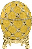 Faberge Style Medium Egg Jewellery Trinket Box  "Coronation"