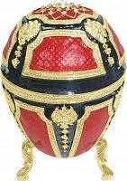 Faberge Style Egg Jewellery Box ''Ten Eagles''